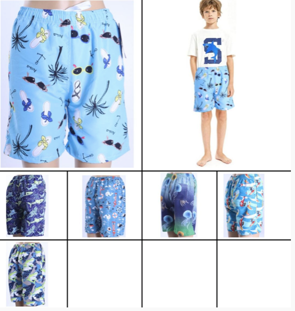Swim Style Beach Collection Boys Shorts