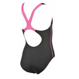 Arena Girls Cross Racerback One-Piece (black paparazzi ) - Olym's Swim Shop