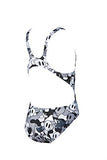 Arena Girls Swim Tech Suit (Grey camo) - Olym's Swim Shop