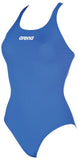 Arena Girls Solid Swim Pro One-Piece Junior (Royal) - Olym's Swim Shop
