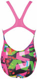Arena Girls Racerback Instinct Jr One-Piece (black / black) - Olym's Swim Shop