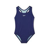 SPEEDO Girls Solid Racerback One Piece Swimsuit