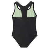 SPEEDO Girls Solid Racerback One Piece Swimsuit