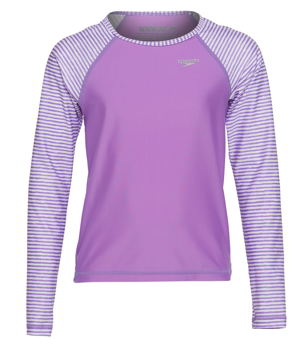 SPEEDO Girls Long Sleeve Rashguard