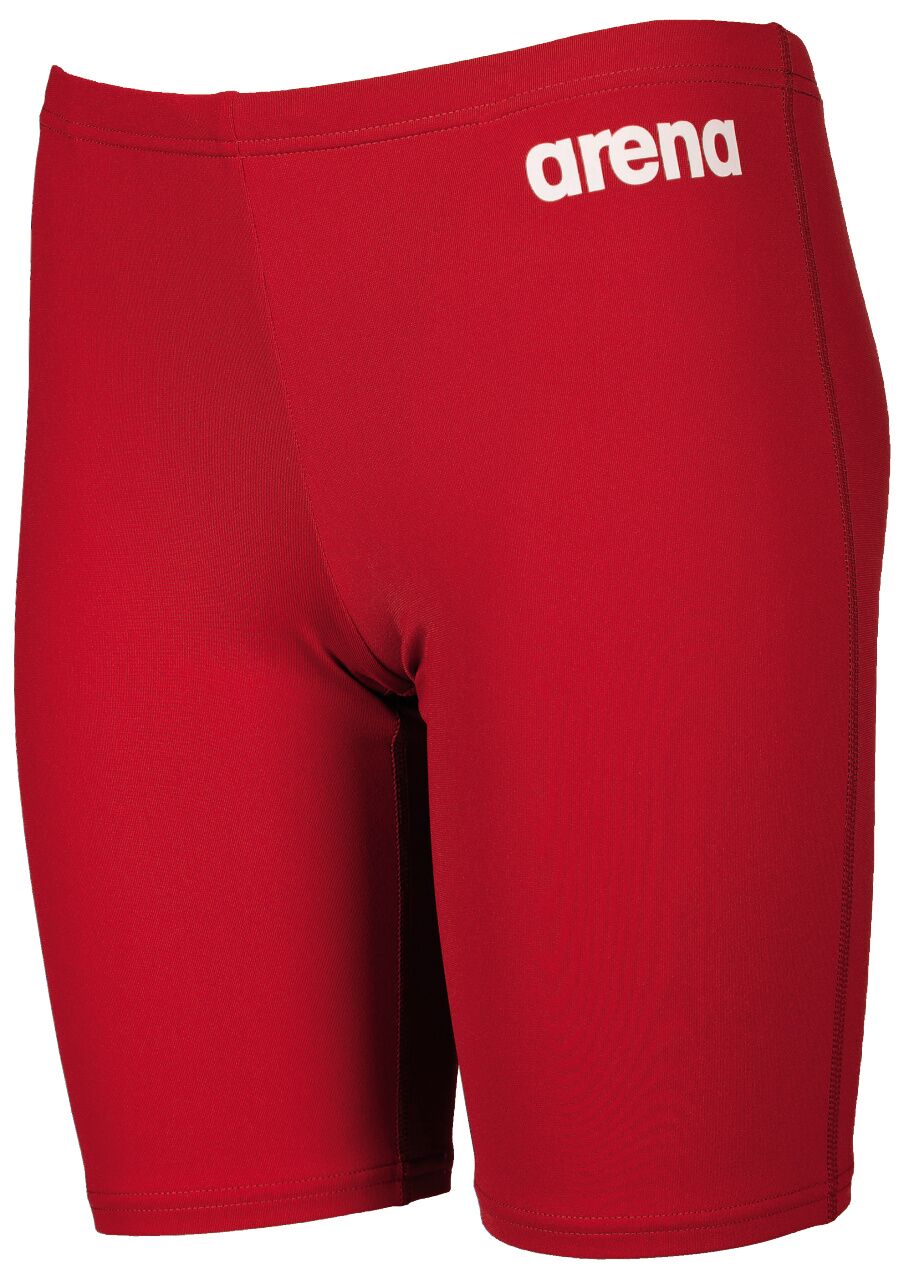Arena Boys Solid Jammer Junior (Red) - Olym's Swim Shop