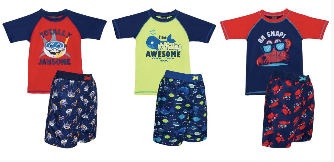 Swim Style Beach Collection Boys (with Rashguard)