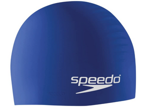 SPEEDO Silicone Long Hair Swim Cap (bue)