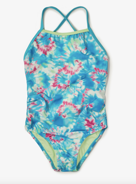 Speedo Printed Girls One Piece