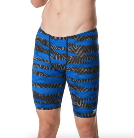 SPEEDO MEN’S CONTORT STRIPES JAMMER SWIMSUIT