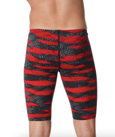 SPEEDO MEN’S CONTORT STRIPES JAMMER SWIMSUIT