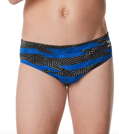 Speedo Men's Contort Stripes Brief Swimsuit