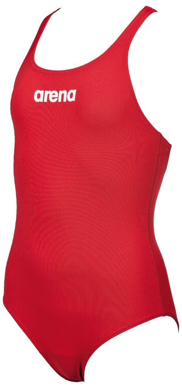 Arena Girls Solid Swim Pro Junior One-Piece (Red) - Olym's Swim Shop