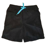 Swim-Style Boys Solid Trunks (black) - Olym's Swim Shop