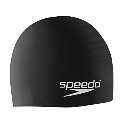Speedo Solid Silicone Performance Swim Caps (black) - Olym's Swim Shop