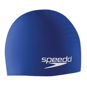 Speedo Solid Silicone Performance Swim Caps (blue) - Olym's Swim Shop