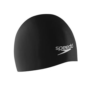Speedo Jr. Silicone Swim Cap (black) - Olym's Swim Shop
