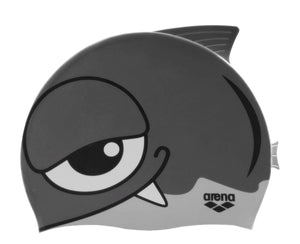 ARENA Junior Silicone Cap (thunder silver) - Olym's Swim Shop