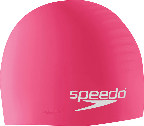 Speedo Solid Silicone Performance Swim Caps (pink) - Olym's Swim Shop