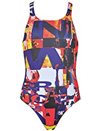 Arena Girls Racerback Instinct Jr One-Piece (black / black) - Olym's Swim Shop