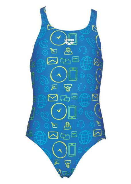 Arena Girls Racerback Jr One-Piece (blue/royal) - Olym's Swim Shop