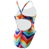Speedo Women's Endurance Lite Pulse Flyback (rainbow) - Olym's Swim Shop