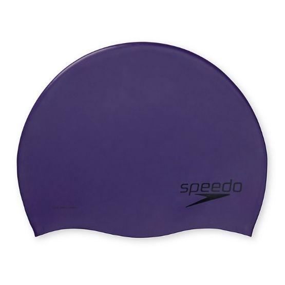 SPEEDO Solid Silicone Performance Swim Caps (purple)