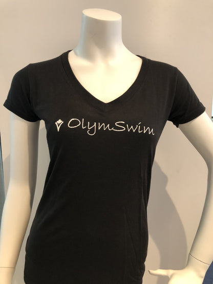 OLYMSWIM T-SHIRTS (V-NECK ADULT)- assorted colours - Olym's Swim Shop