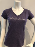 OLYMSWIM T-SHIRTS (V-NECK ADULT)- assorted colours - Olym's Swim Shop