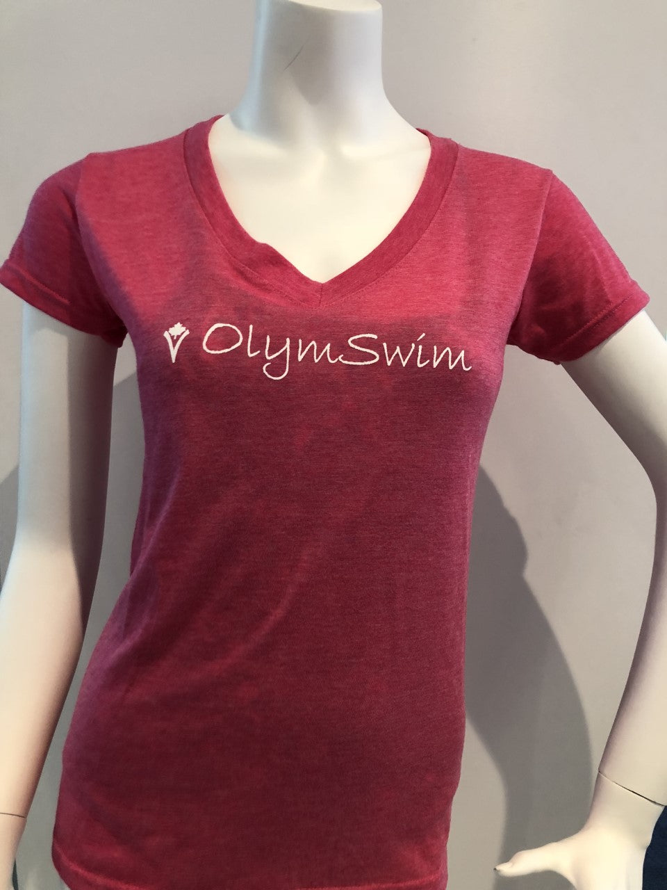 OLYMSWIM T-SHIRTS (V-NECK ADULT)- assorted colours - Olym's Swim Shop